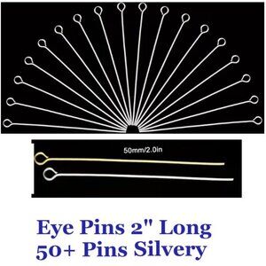Eye Pins 2" Long 50+ Pins